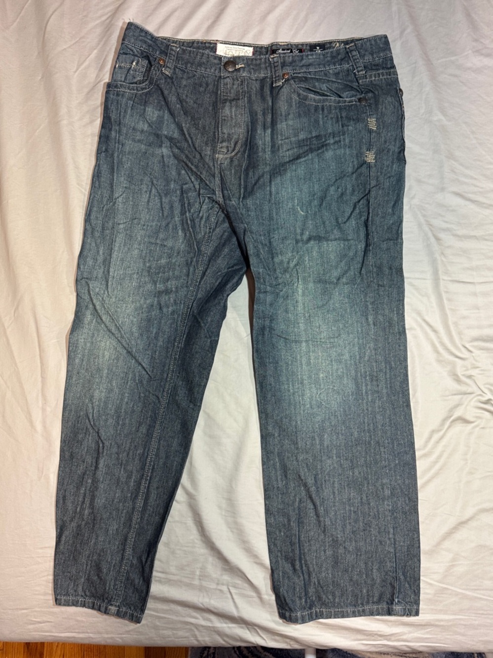 Marc Ecko Men’s Blue Straight Fit Jeans